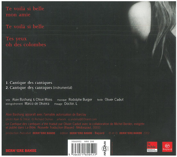 last ned album Alain Bashung & Chloé Mons - Cantique Des Cantiques