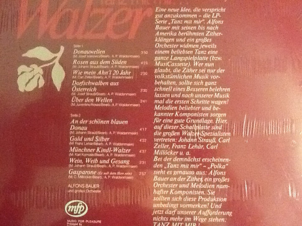 last ned album Alfons Bauer - TanzMitMirWalzer