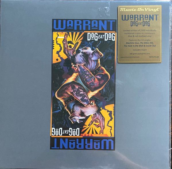 Warrant – Dog Eat Dog (2023, Blue & Red marbled, Vinyl) - Discogs