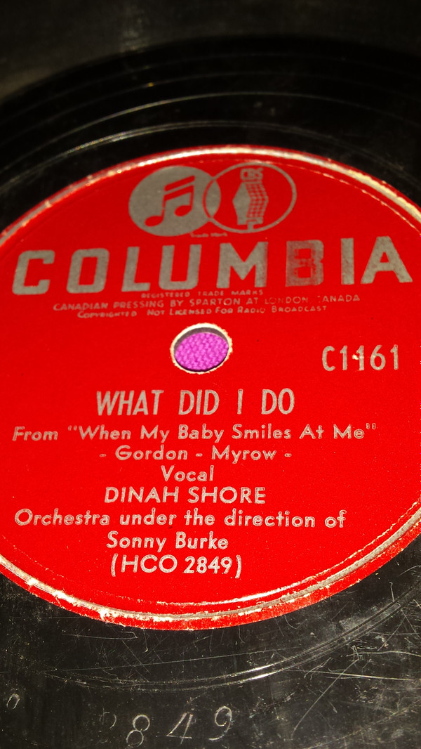 ladda ner album Dinah Shore - What Did I Do The Matador