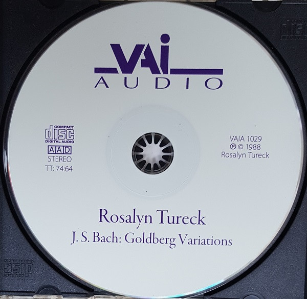 descargar álbum JS Bach Rosalyn Tureck - Goldberg Variations