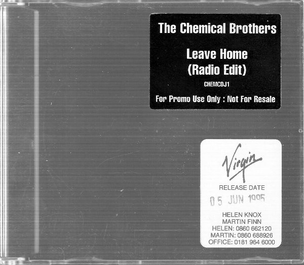 The Chemical Brothers – Leave Home (1995, CD) - Discogs