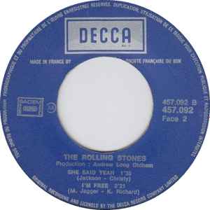 Decca ‎– 457.092 M Rolling Stones ‎ Get Off Of My Cloud Label Disques Decca ‎ 
