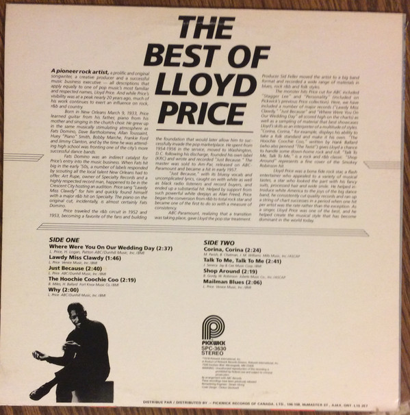 ladda ner album Lloyd Price - The Best Of