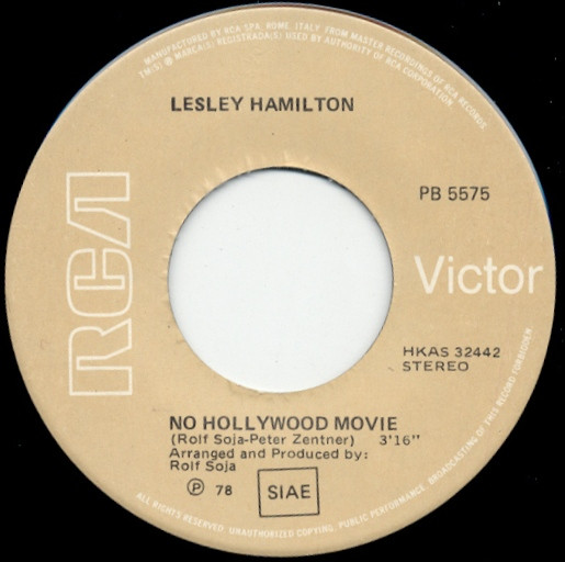 last ned album Lesley Hamilton - No Hollywood Movie
