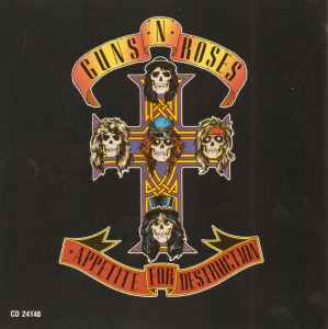 GUNS N' ROSES/LIMITED EDITION/CD GOLD DISC/ALBUM 'APPETITE FOR DESTRUCTION'(Guns  N'Roses)