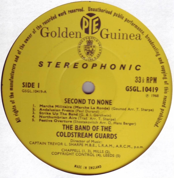 descargar álbum The Band Of The Coldstream Guards - Second To None