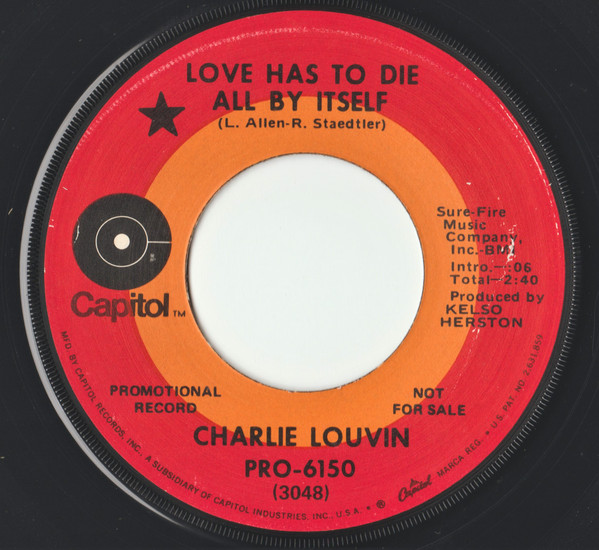 ladda ner album Charlie Louvin - Love Has To Die All By Itself I Wish It Had Been A Dream