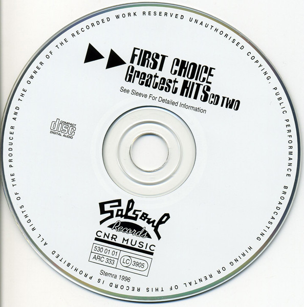 First Choice – Greatest Hits (1992, CD) - Discogs