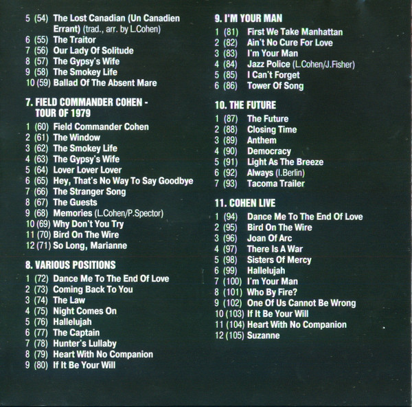 last ned album Leonard Cohen - MP3 Collection