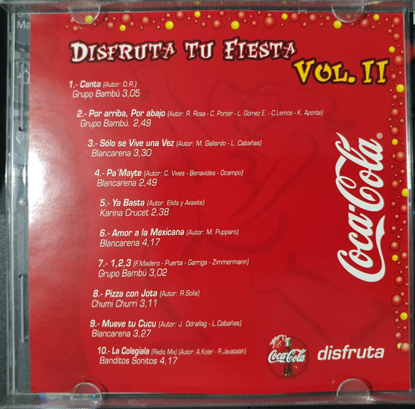 baixar álbum Various - Disfruta Tu Fiesta Con Coca Cola VolII