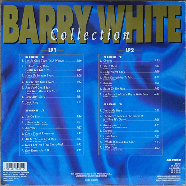 lataa albumi Barry White - Barry White Collection