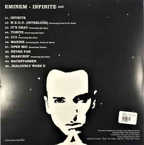 Eminem – Infinite (2020, Vinyl) - Discogs