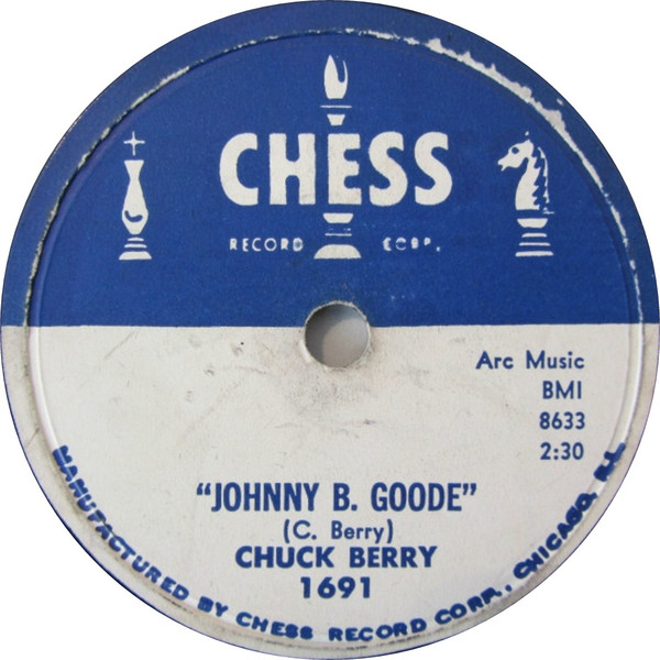 Chuck Berry – Johnny B. Goode / Around & Around (1957, Shellac 