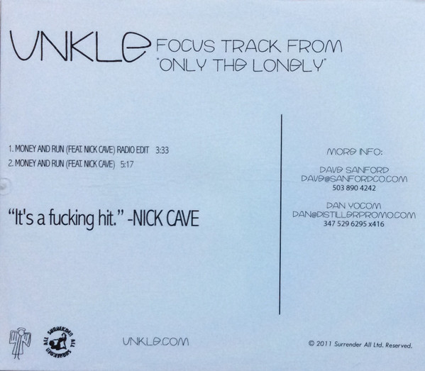 baixar álbum UNKLE Feat Nick Cave - Focus Track From Only The Lonely