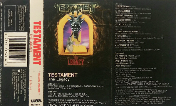 Testament - The Legacy | Releases | Discogs