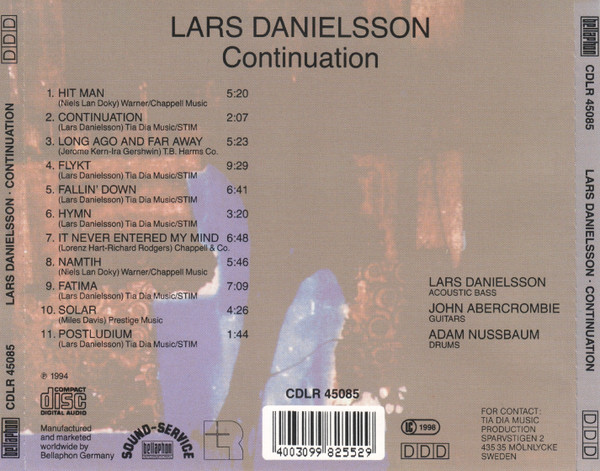 baixar álbum Lars Danielsson - Continuation