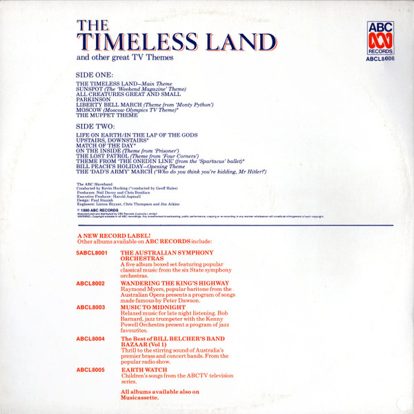 télécharger l'album The ABC Showband - The Timeless Land And Other Great TV Themes