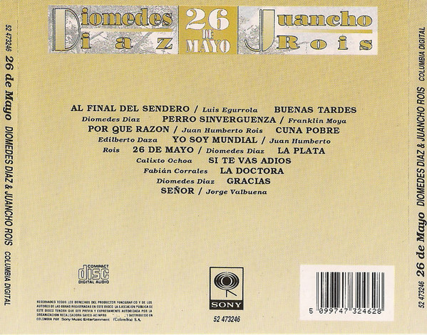 télécharger l'album Diomedes Díaz - 26 De Mayo