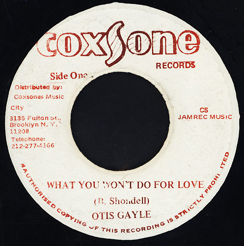 Otis Gayle – What You Won't Do For Love (1982, Vinyl) - Discogs