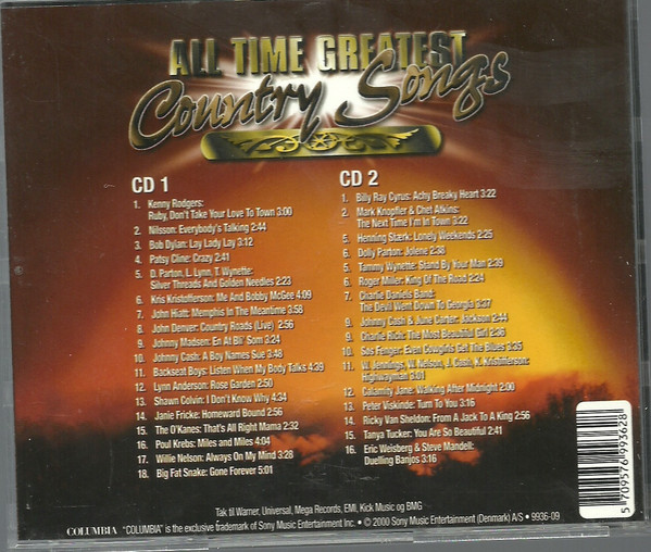 ladda ner album Various - All Time Greatest Country Songs