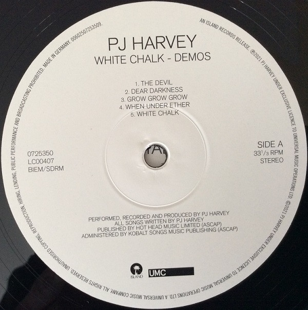 PJ Harvey - White Chalk - Demos | Island Records (0725350) - 3