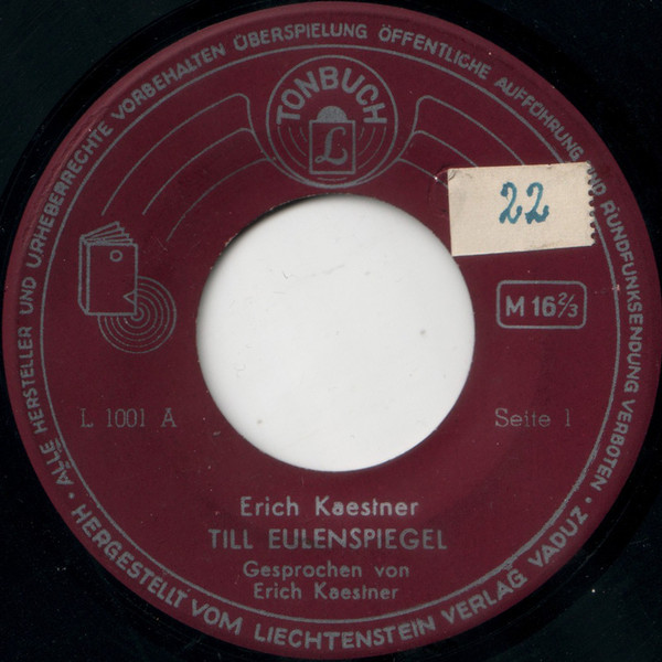 descargar álbum Erich Kästner - Till Eulenspiegel