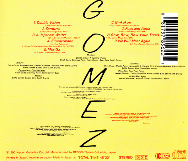 last ned album Eddie Gomez Featuring Chick Corea And Steve Gadd - Gomez