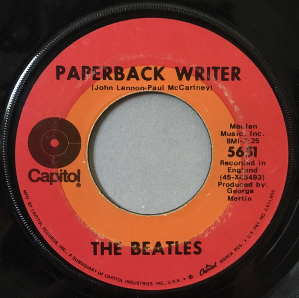 The Beatles – Paperback Writer / Rain (1969, Vinyl) - Discogs