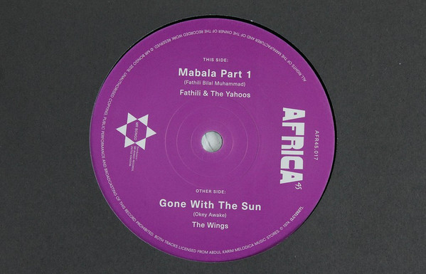 télécharger l'album Fathili & The Yahoos The Wings - Mabala Part 1 Gone With The Sun