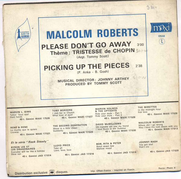 télécharger l'album Malcolm Roberts - Please Dont Go Away