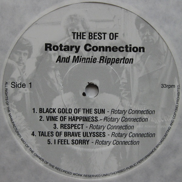 télécharger l'album Rotary Connection and Minnie Riperton - The Best Of Rotary Connection