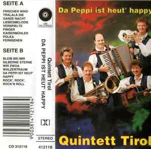 Quintett Tirol - Da Peppi Ist Heut' Happy album cover