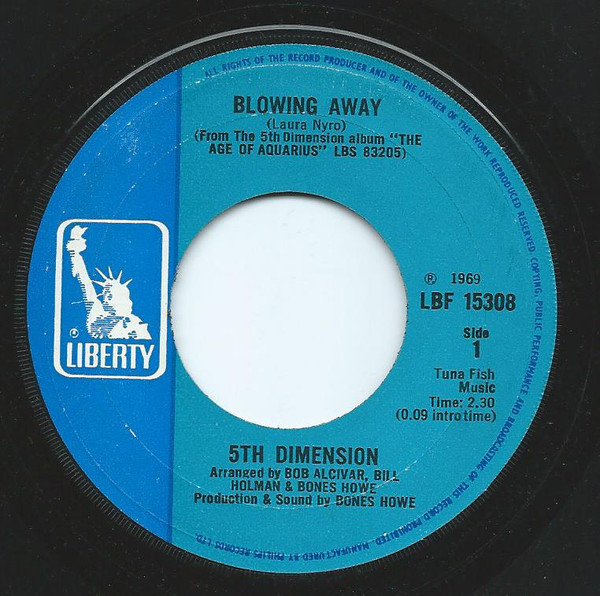 The 5th Dimension – Blowing Away (1969, Shelley Pressing, Vinyl