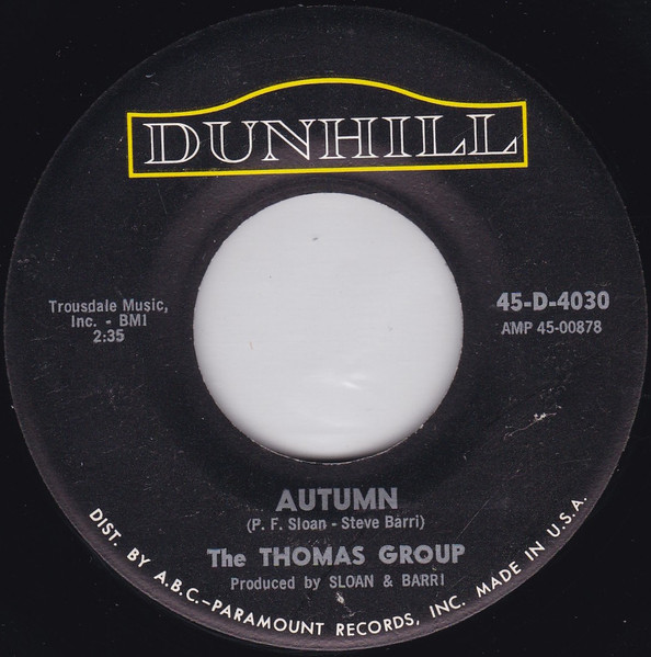 The Thomas Group – Autumn (1966, Vinyl) - Discogs