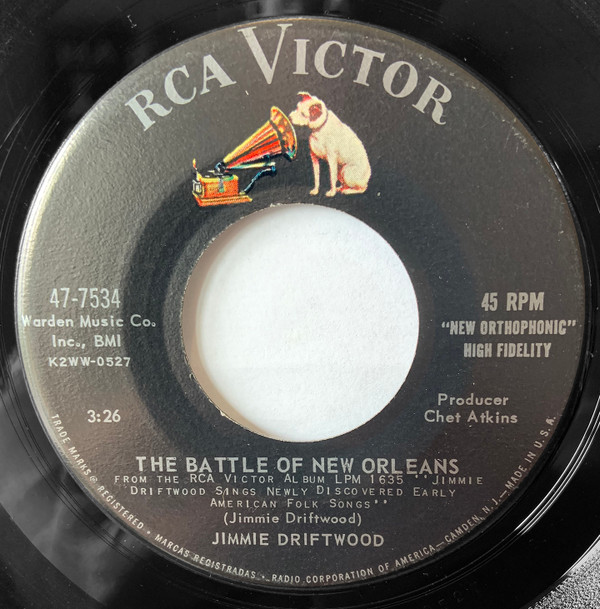 last ned album Jimmie Driftwood - The Battle Of New Orleans Damyankee Lad