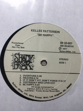 Kellee Patterson - Turn On The Lights - Be Happy | Releases | Discogs