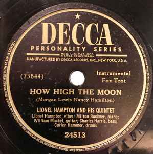 Lionel Hampton Quintet - How High The Moon / Ribs And Hot Sauce album cover