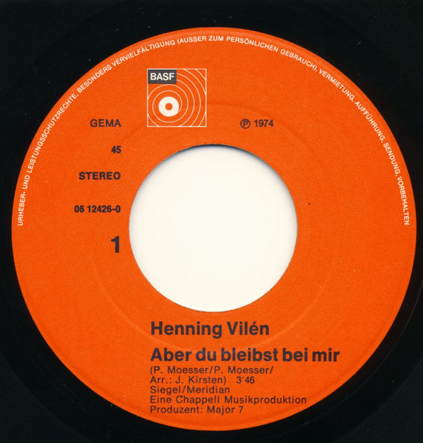 last ned album Henning Vilén - Aber Du Bleibst Bei Mir Londonderry Waltz