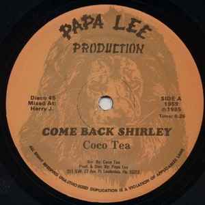 Cocoa Tea - Come Back Shirley / Got To Be Good album cover