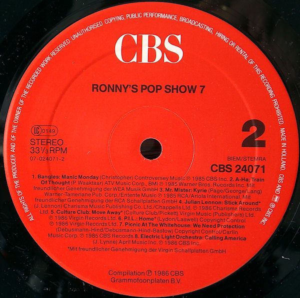 last ned album Various - Ronnys Pop Show 7