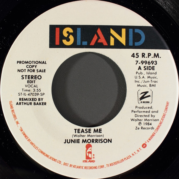 Junie Morrison – Tease Me (1984, Vinyl) - Discogs