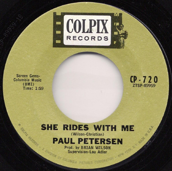 Paul Petersen – Poorest Boy In Town / She Rides With Me (1964