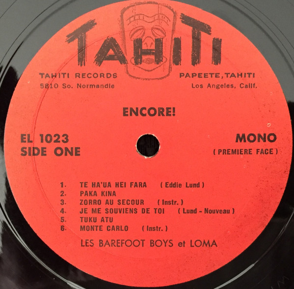 Les Barefoot Boys Et Loma - Encore! | Tahiti Records (EL 1023) - 3