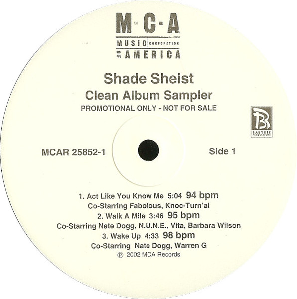 Shade Sheist – Informal Introduction (Clean Album Sampler) (2002