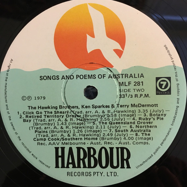 Album herunterladen The Hawking Brothers, Ken Sparkes, Terry McDermott - Songs Poems Of Australia