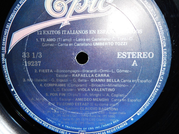 descargar álbum Various - 12 Exitos Italianos En Español