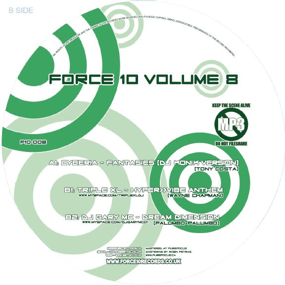 baixar álbum Cyberia TripleXL DJ Gary MC - Force 10 Volume 8