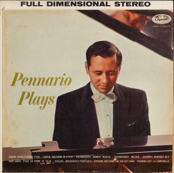 Leonard Pennario - Pennario Plays | Releases | Discogs