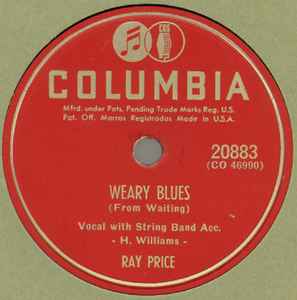 Ray Price - Weary Blues (From Waiting) / I Made A Mistake And I'm Sorry album cover